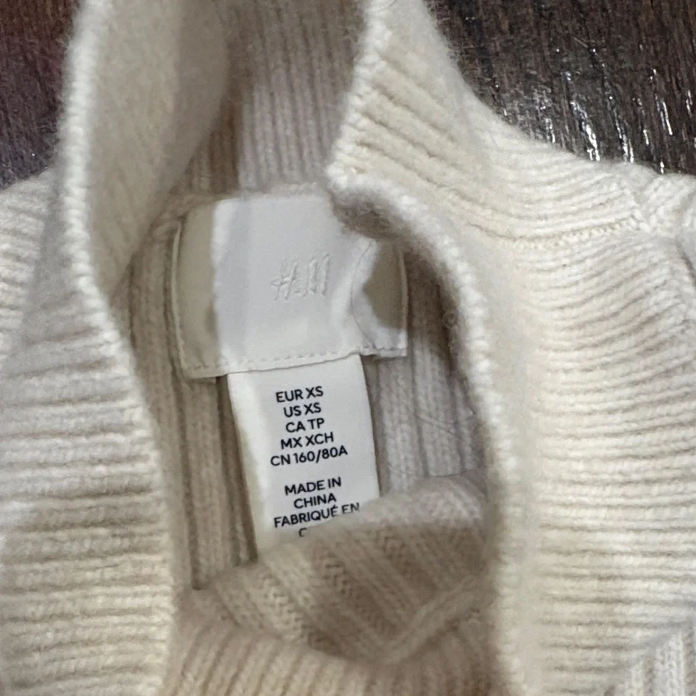 H&M Cream Ribbed Mini Dress - Picture 5 of 6
